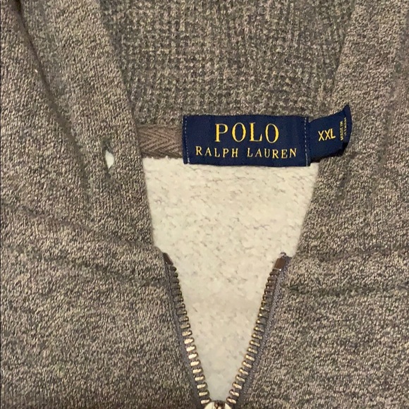 Polo zip up hoodie